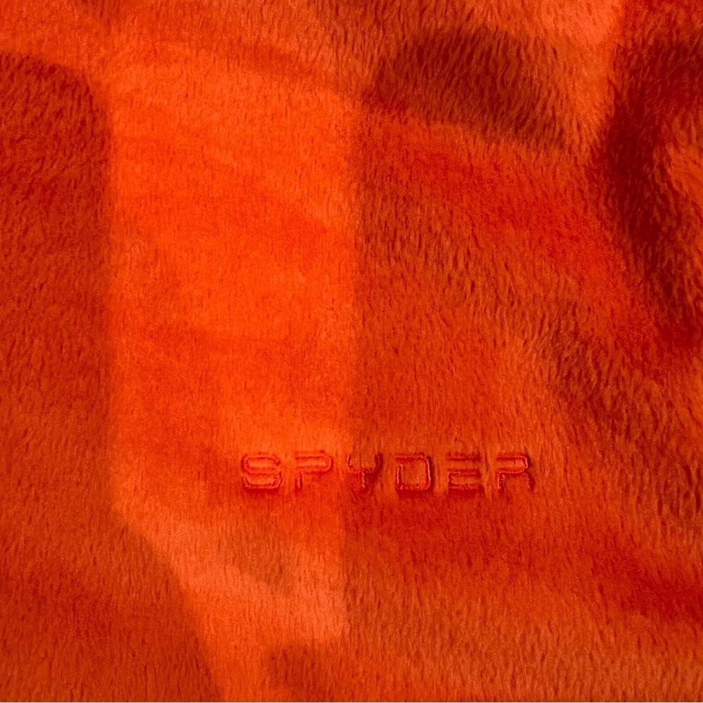 Spyder Orange Shimmer Quarter Zip T Neck Top Ski Winter Snow Layer Women’s M - Picture 9 of 9